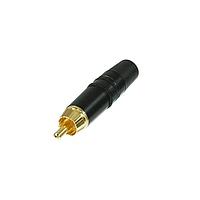 REAN NYS373-0-U RCA Phono Connectors PLUGS RCA GLD CONTCT BLACK; BULK REAN