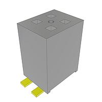 Samtec FLE-142-01-G-DV-A Sockets Cost Effective Surface Mount Socket
