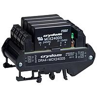 Sensata Technologies - Crydom DRA4-MPDCD3 ソリッドステートリレー SSRリレー、4チャンネル、DINレールマウント、60VDC/3A、3-32VDC入力、BJT出力