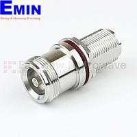 Đầu chuyển đổi  Fairview Microwave SM4430 (6 Ghz, Bulkhead 4.1/9.5 Mini DIN Female - N Female, IP67 Mated)