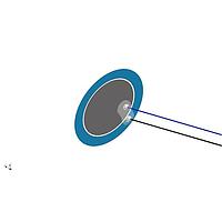 Bộ uốn gốm áp điện Piezo 20mm đường kính 2.5kHz PUI Audio AB2025B-LW100-R