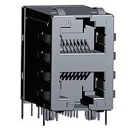 Jack từ RJ45 10/100/1000 Base-T 2x1 Góc phải N/A Lỗ xuyên Abracon ARJM21A1-547-AB-EW2