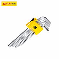 BOSI BS426081 Flat Point Hex Key Set (9PC metric system,1.5-10mm)