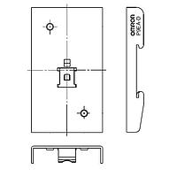 Bộ chuyển đổi Din Rail Adapter cho G9EA Omron Electronics P9EA-D