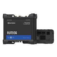 Teltonika RUT956400V00 라우터 셀룰러 라우터, 4G/3G/2G/LTE CAT4, 듀얼 SIM, WiFi 2.4 GHz, 4 x 이더넷, 10x I/O, RS232, RS485, GNSS (GPS), USB. 지역: 글로벌 버전. 범용 전원 공급 장치