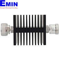 Fairview SA75DMDF50W-06  6 dB Fixed Attenuator 7/16 Male To 7/16 Female Directional Up To 7.5 GHz Rated To 50 Watts With Black Aluminum Heatsink Body