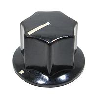 Shin Chin PN-21D/6.4 스커트가 있는 원통형 노브 검정 노브 검정 0.94Dx0.59H