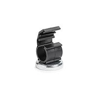 HellermannTyton 151-03648 Magnetic Clamp Magnetic Clamp, 0.50" Dia, Neodymium Magnet/POM/ST, 15lb Pull Force, Black, 100/bag