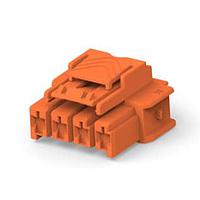 AMP Connectors - TE Connectivity 6-2232265-4 ハードメトリックコネクタ 1x4 プラグハウジング キーB bro