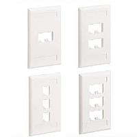 Panduit CFPL6EI-LY Outlet Identification Label Faceplate 6 Port Single Gang Classic