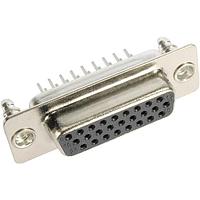 Đầu nối D-Sub mật độ cao 26 chân cái thẳng PCB ren 4-40 UNC mạ PL3 HARTING 09562517512