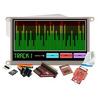 4D Systems SK-gen4-70DT-PI スターターキット gen4-uLCD-70DT-PI用スターターキット、4DシリアルPiアダプター、4D-UPA、4GB工業用microSDカード、150mmFFCケーブル、5方向メス-メスリボンケーブル（オス-オスアダプター付き）