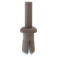 Essentra Components 61PR100100 Push-In Rivet Push Rivet, .156 Hole, .187-.250 Panel Thk