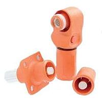 Amphenol Industrial SLPPA25BSO Plugs 5.7mmSL+plug, rt ang Seal25mm sq, Orng