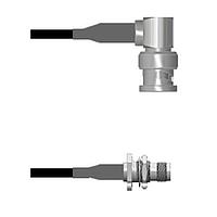 Amphenol Custom Cable Q-0E04K0008018i RF Cable Assemblies BNC-RP/TNC-SJ RG58 18I