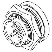 Đầu nối MU WR PNL 12 #20 CHÂN PCT-SHRT CONXALL W4281-12PG-300