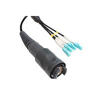 Cáp lắp ráp đầu cắm đa chế độ 4 kênh sang đầu nối LC Bulgin PXEB5402B010