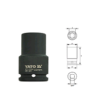 Yato YT-1122 Hexagonal deep impact socket 3/4" (22mm)