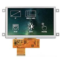 Riverdi SM-RVT50AQTFWN00 TFT LCD 디스플레이 5.0", RGB, 프레임, 터치 없음