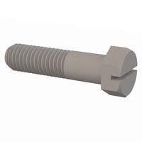 Essentra Components 3250013200 Slotted Hex Slotted Hex Screw, 1/2-13 Thread, 2 Lg