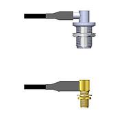 Amphenol Custom Cable Q-1S02R0008009i RF Cable Assemblies N-RJB/SMA-RJB RG58 9I