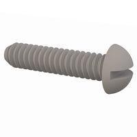 Essentra Components 010440R050 Round Slotted Round Slotted Screw, #4-40 Thread, 1/2 Lg