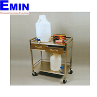 Xe đẩy bằng thép không gỉ SciLab SL.Car7034 (2 Ngăn kéo & 2 Kệ, 90×45×h90cm)