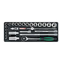 TOPTUL GCAT2606 DR. Flank Socket Set (3/8", 26 pcs)