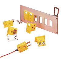 OMEGA MPJ-T-F ミニチュア熱電対パネルジャックコネクタ (T, ANSI, Miniature Female Thermocouple Connector)