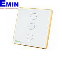 HUNONIC HNLUX03VT BLE Luxury Touch Switch ປຸ່ມ 3 ຮຽບຮ້ອຍ (White)