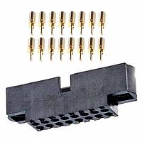 Harwin M80-5710605 Receptacle Housing 3+3 Way Male Crimp Small Bore WO JS