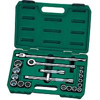SATA 09087 20PC. 1/2" DR. 6 & 12PT SAE SOCKET SET 