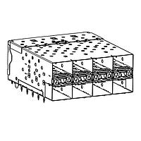 Bộ lắp ráp SFP xếp chồng SFP+ 2X4 con nn có đuôi hàn thiếc Molex 76092-5002