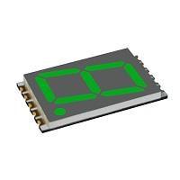 Màn hình số siêu mỏng 1 chữ số 0.56 inch màu xanh lục VCC DSM7UA56105