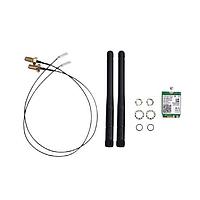 Mô-đun Đa giao thức AX210 6E 802.11ax+BT5.2 mô-đun+ăng-ten+cáp Advantech AIW-166K1