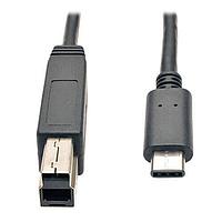 Cáp USB / Cáp IEEE 1394 Cáp USB3.1GEN2 Cổng USB-C sang USB-B Đực/Đực 3' Tripp Lite U422-003-G2