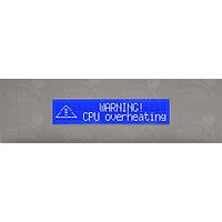 Matrix Orbital BLC2021-AL-USB-WB PC Bay Inserts, LCD Characters 20x2 Wht Txt Blu B/G No Key w/ Slvr Bkt