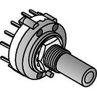 Công tắc xoay 4 cực 3 vị trí trục tròn Alpha (Taiwan) SR2611F-0403-21R0B-D8-S