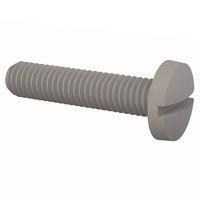 Essentra Components 011032B087 Machine Screw Binder Slotted Screw, #10-32 Thread, 7/8 in Lg