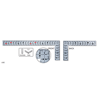 Thước vuông NIIGATA SEIKI TH-50KD, 500x250 mm
