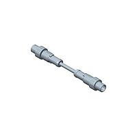 Amphenol LTW M12D04ML-12DML-PD002 Sensor Cables / Actuator Cables Circular Metric Connector MPronto-12 (M12 Push Pull), D Code, Plastic, 4A, 04 pins, Male Connector, Male Contact, Straight-to-Straight, Overmolded Double Ended, Length 2000mm, IP68 Mated