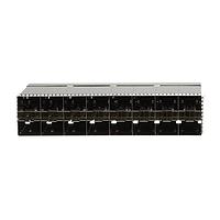 AMP Connectors - TE Connectivity 3-2340033-1 Cage Assemblies SFP56 STACKED 2X8 RECEPTACLE ASSEMBLY