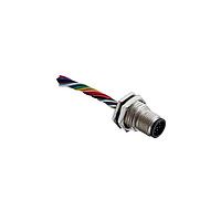 Amphenol LTW MSAS-08PMMS-SF8CA0 Sensor Cables / Actuator Cables M12 Circular Metric Connector, A Code, Metal, 2A, 08 pins, Male Connector, Male Contact, Hexagonal, Screw Thread, Solder, Receptacle With Cable/Wire, Length 1000mm, IP68 / IP69K