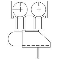 Dialight 550-0001-858F LED回路基板インジケーター T 1 3/4 SING CUSTOM CBI