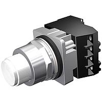 SIEMENS 52PT6BBA Push-to-Test PTT PL/ILL PB,MOM,FV,6V,WHT,1NO-1NC