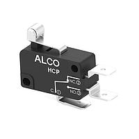 Công tắc HCP16A, Lực tiêu chuẩn, Đầu nối 0.250, Con lăn phẳng Alcoswitch - TE Connectivity HCP16DTE5S04