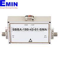 Fairview SBBA-180-43-01-SMA 12 GHz to 18 GHz, 43 dB Gain Broadband High Gain Amplifier with 1 Watt and SMA