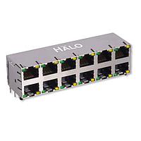 Đầu nối 8P8C RJ45 SHLD 2X6 50U G/G LED HALO Electronics HCJ26-815SK-L11