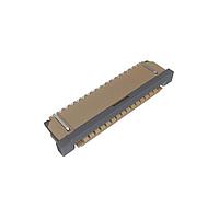 Amphenol FCI SFW16R-1STAE1LF Connectors 1.00mm Flex Connector, SFW-R series, 16 Position, Bottom side Contact, Side Entry Surface Mount ZIF Connector, Lead Free, Selective Gold plated Terminals with Tin-plate Solder-tail.