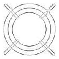 Lồng Bảo Vệ Quạt Dạng Dây 176mm, Mạ Chrome Niken Bóng Qualtek Electronics 08190